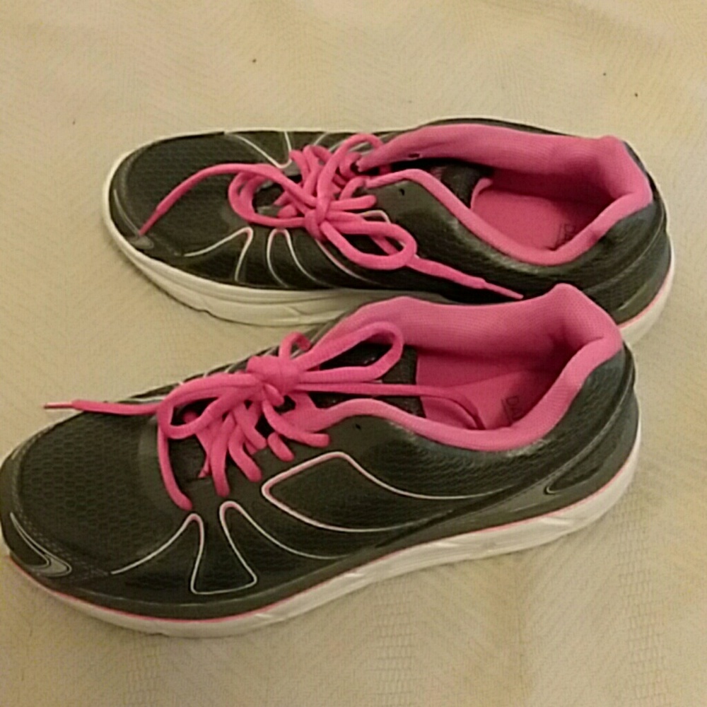 Grey woman's running shoes